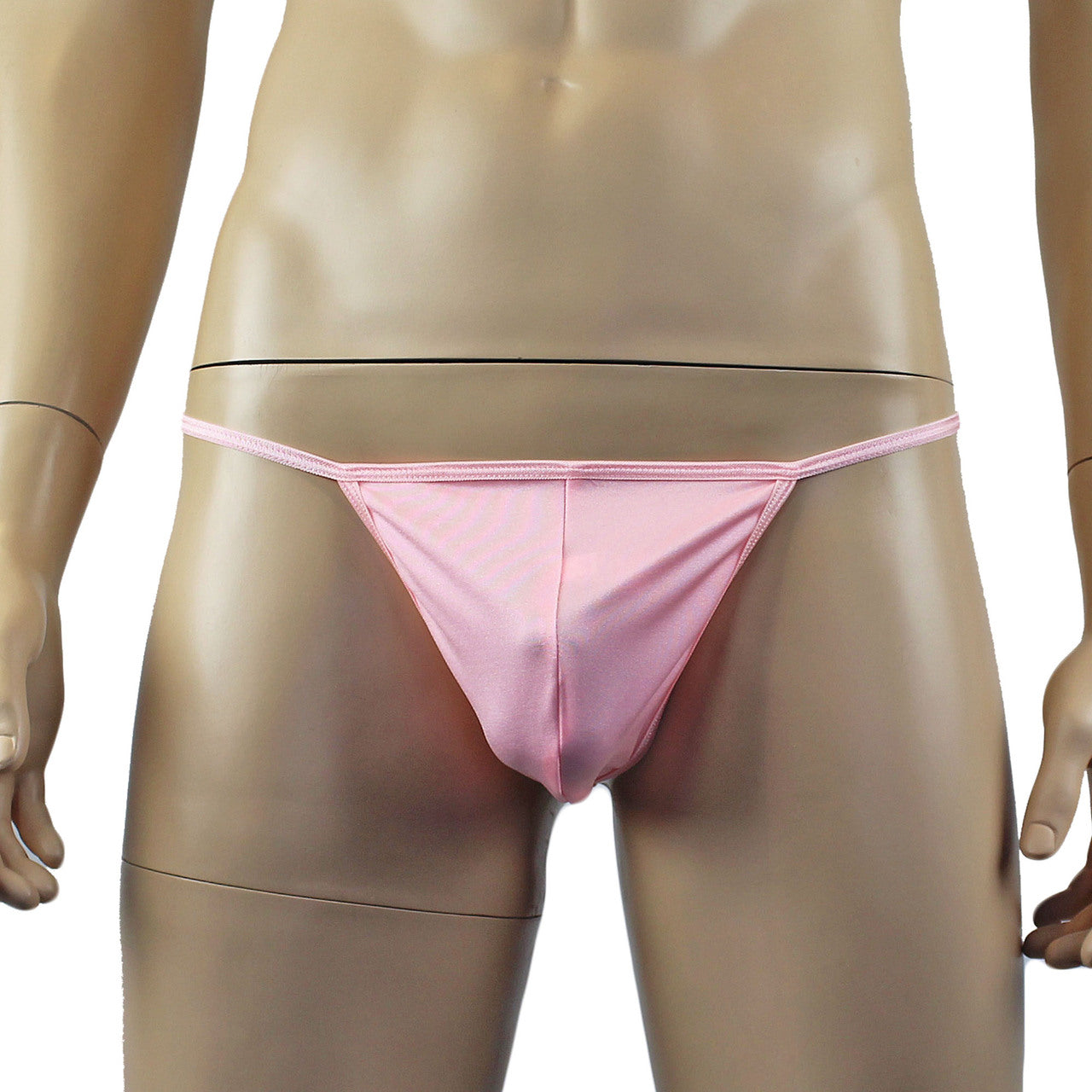 Mens Mick Keep It Simple Lycra Pouch G string with Thin Elastic Light Pink