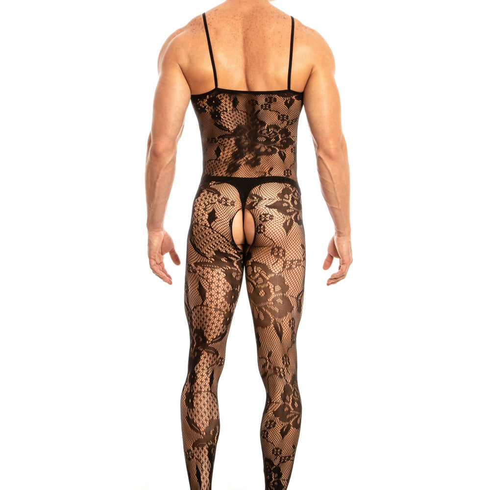 Secret Male SMC007 Mens Open Crotch Lace Bodystocking