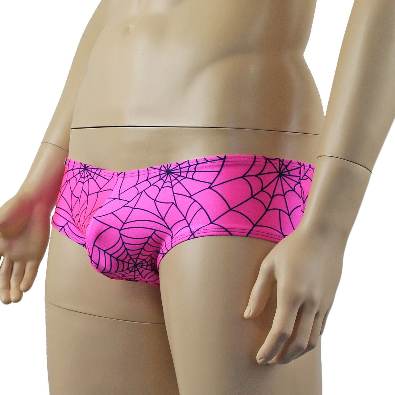 Mens Spider Web Mini Boxer Brief Lime Green or Hot Pink