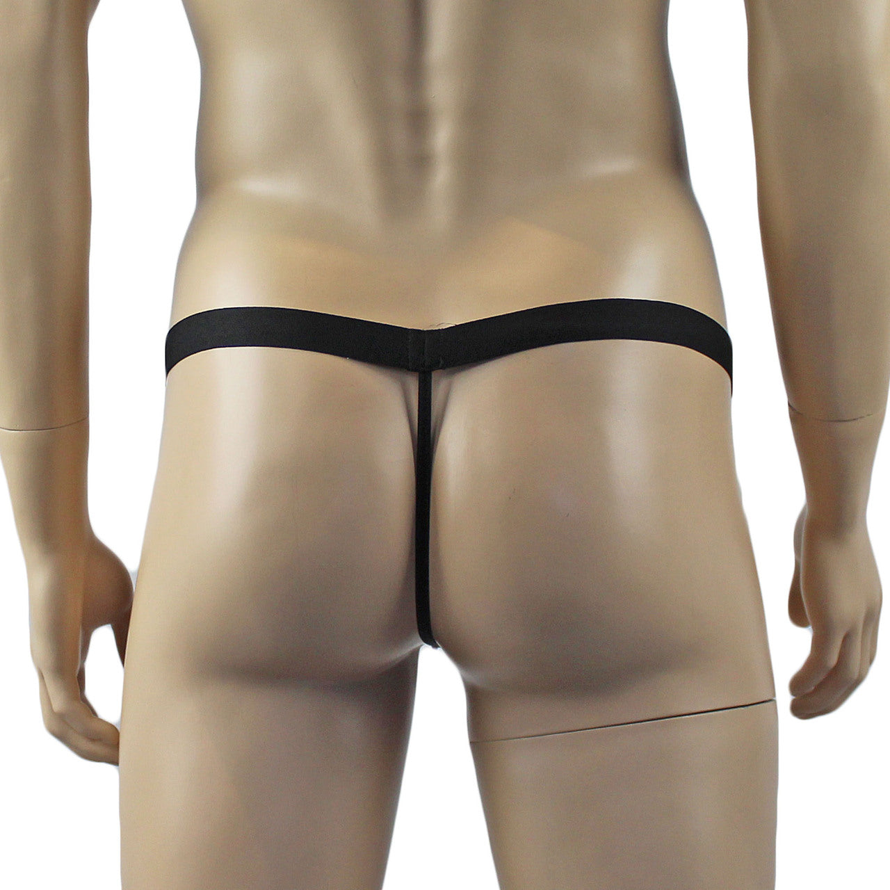Mens Halloween Witches Pumpkin Face Full Front G string Thong with Elastic Band